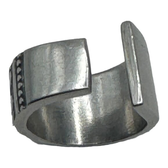 Spoon Open Ring from Roger's Co Casa Vista Coll. Size 7 Vintage Stainless Steel - Picture 7 of 17